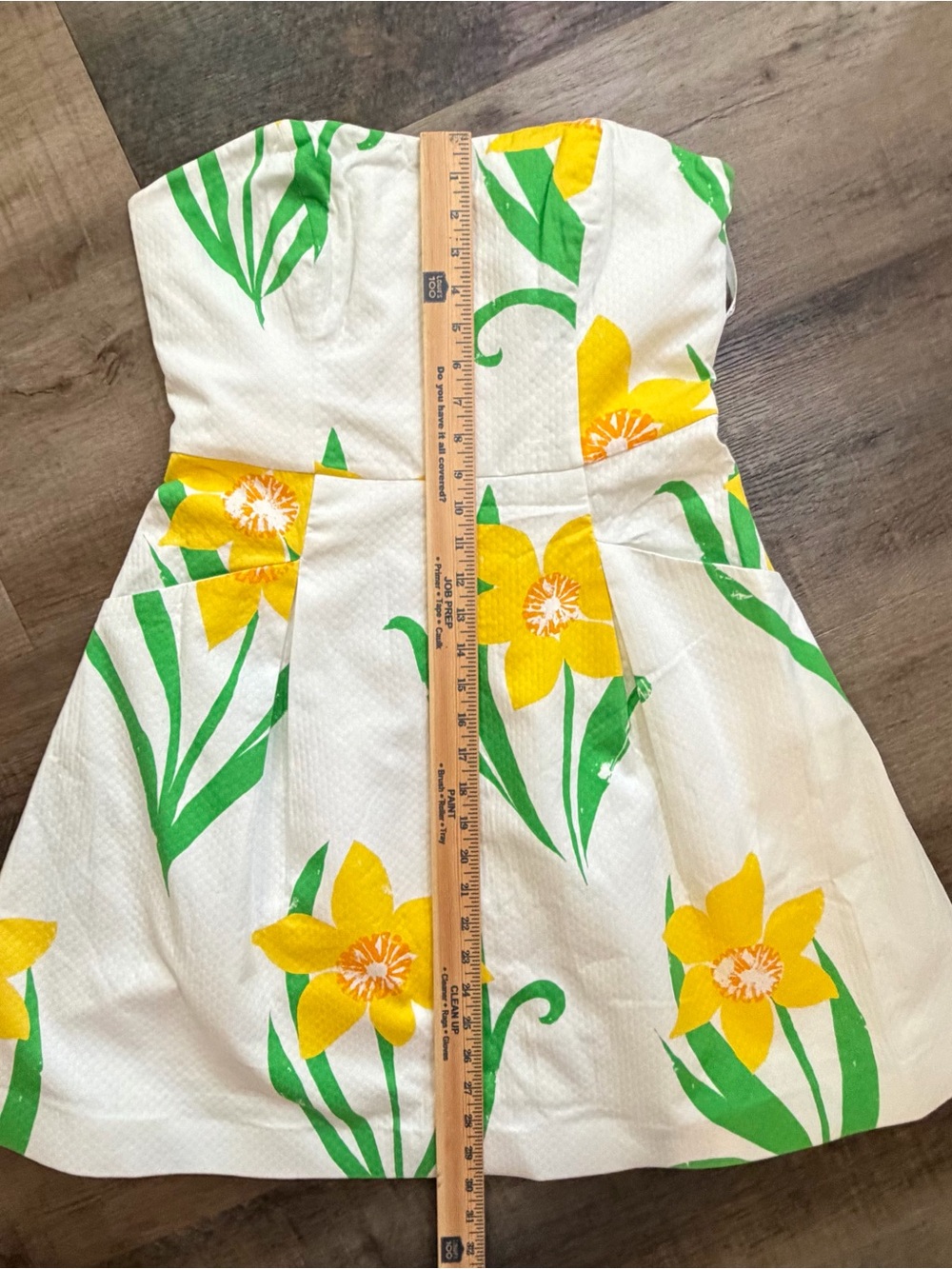Lilly Pulitzer 🆕🆕 Blossom Dress She’s Daffy Strapless Daffodils Size 10 - Picture 15 of 16